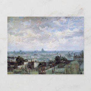 Uitzicht van de daken van Paris Van Gogh Fine Art Briefkaart