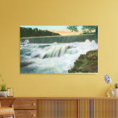 Uitzicht van de dam bij de Abruikbare Chasm Canvas Afdruk (Insitu (Woonkamer))