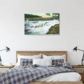 Uitzicht van de dam bij de Abruikbare Chasm Canvas Afdruk (Insitu (Slaapkamer))