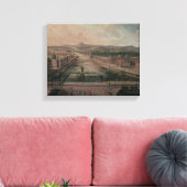 Uitzicht van de Dauphine en de Seine Canvas Afdruk (Insitu (Woonkamer))