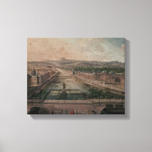 Uitzicht van de Dauphine en de Seine Canvas Afdruk (Voorkant)