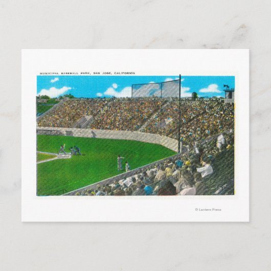 Uitzicht van de derde basislijn van het gemeenteho briefkaart (Voorkant)