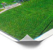 Uitzicht van de derde basislijn van het gemeenteho poster (Hoek)