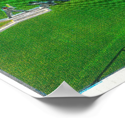 Uitzicht van de derde basislijn van het gemeenteho poster (Hoek)