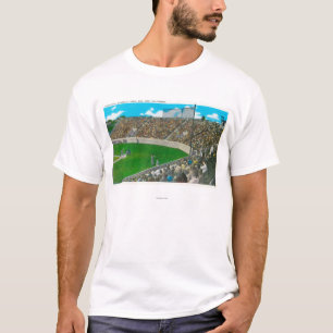 Uitzicht van de derde basislijn van het gemeenteho t-shirt