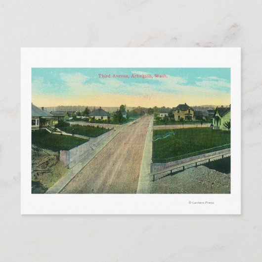 Uitzicht van de derde luchthaven briefkaart (Voorkant)