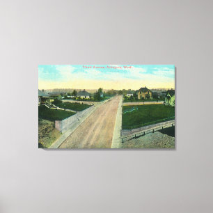 Uitzicht van de derde luchthaven canvas afdruk