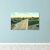 Uitzicht van de derde luchthaven canvas afdruk (Insitu (Houten vloer))
