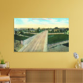 Uitzicht van de derde luchthaven canvas afdruk (Insitu (Woonkamer))
