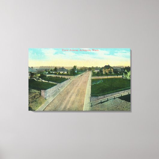 Uitzicht van de derde luchthaven canvas afdruk (Voorkant)
