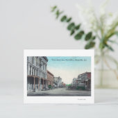 Uitzicht van de Derde Straat van de Post Kantoor Briefkaart (Staand voorkant)