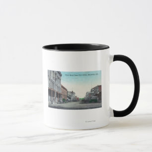 Uitzicht van de Derde Straat van de Post Kantoor Mok