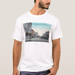 Uitzicht van de Derde Straat van de Post Kantoor T-shirt