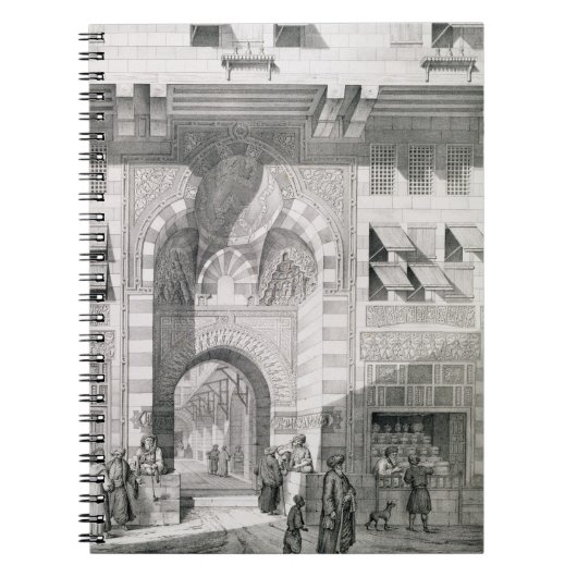 Uitzicht van de deur van Okal Kaid-Bey uit 'Monume Notitieboek (Voorkant)