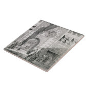 Uitzicht van de deur van Okal Kaid-Bey uit 'Monume Tegeltje (Zijkant)