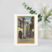 Uitzicht van de deuren en trappen van de missie briefkaart (Staand voorkant)