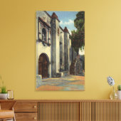 Uitzicht van de deuren en trappen van de missie canvas afdruk (Insitu (Woonkamer))