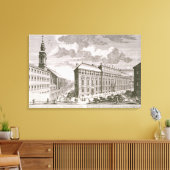 Uitzicht van de Dorotheergasse waarin het Canvas Afdruk (Insitu (Woonkamer))