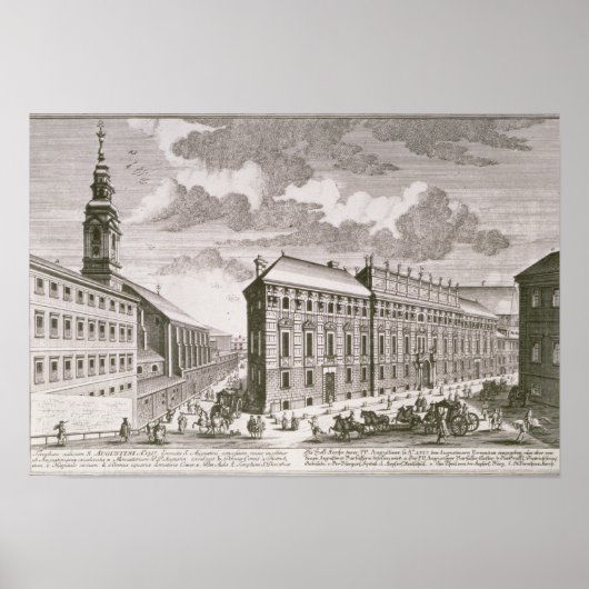 Uitzicht van de Dorotheergasse waarin het Poster (Voorkant)