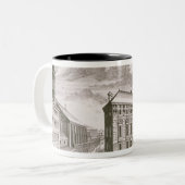 Uitzicht van de Dorotheergasse waarin het Tweekleurige Koffiemok (Voorkant links)