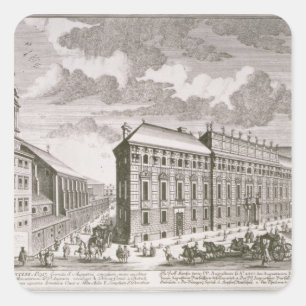 Uitzicht van de Dorotheergasse waarin het Vierkante Sticker