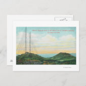 Uitzicht van de Draadloze Towers van de Telegraph Briefkaart (Voorkant / Achterkant)