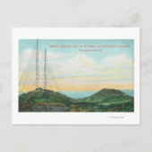 Uitzicht van de Draadloze Towers van de Telegraph Briefkaart (Voorkant)