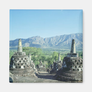 Uitzicht van de drie cirkelvormige terrassen magneet