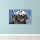 Uitzicht van de drie hoofdmotoren canvas afdruk (Insitu (Houten vloer))