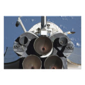 Uitzicht van de drie hoofdmotoren foto afdruk (Voorkant)