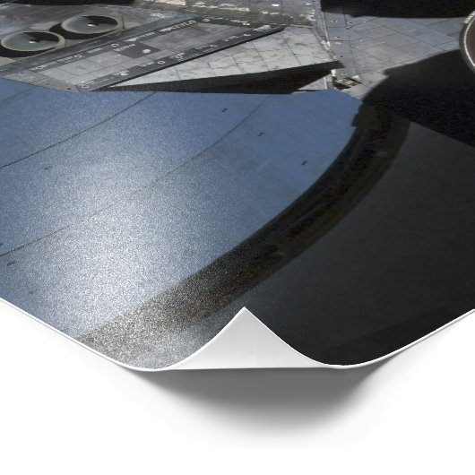 Uitzicht van de drie hoofdmotoren foto afdruk (Hoek)