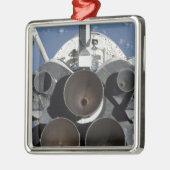 Uitzicht van de drie hoofdmotoren metalen ornament (Links)