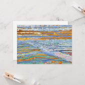 Uitzicht van de Duinen met Beach en Pier Kaart (Voorkant / Achterkant in situ)