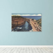 Uitzicht van de Duivel Pot & The Sunset Cliffs Canvas Afdruk (Insitu (Houten vloer))