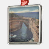 Uitzicht van de Duivel Pot & The Sunset Cliffs Metalen Ornament (Links)