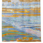 Uitzicht van de Dunes met strand - Piet Mondriaan Douchegordijn (Voorkant)