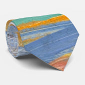 Uitzicht van de Dunes met strand - Piet Mondriaan Stropdas (Opgerold)