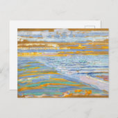 Uitzicht van de Dunes met strand van Piet Mondrian Briefkaart (Voorkant / Achterkant)
