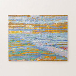 Uitzicht van de Dunes met strand van Piet Mondrian Legpuzzel