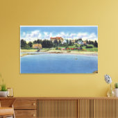 Uitzicht van de eekhoorn op Squirrel Island Canvas Afdruk (Insitu (Woonkamer))