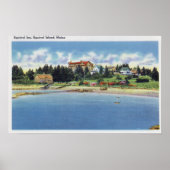 Uitzicht van de eekhoorn op Squirrel Island Poster (Voorkant)