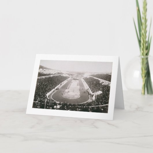 Uitzicht van de eerste officiële Olympische Spelen Kaart (Voorkant)