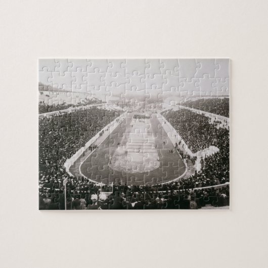 Uitzicht van de eerste officiële Olympische Spelen Legpuzzel (Horizontaal)