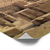 Uitzicht van de eerste pylon van de tempel van Hor Poster (Hoek)