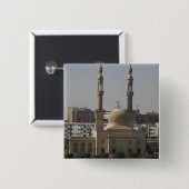 Uitzicht van de Egyptische kust Vierkante Button 5,1 Cm (Voorkant /achterkant)