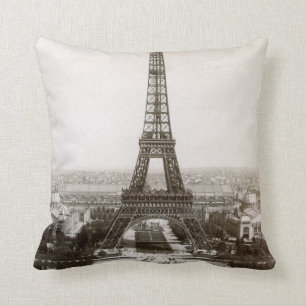 Uitzicht van de Eiffeltoren, 1900 Kussen