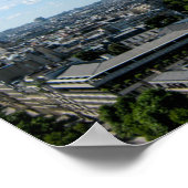 Uitzicht van de Eiffeltoren van de Arc du Triomph Poster (Hoek)