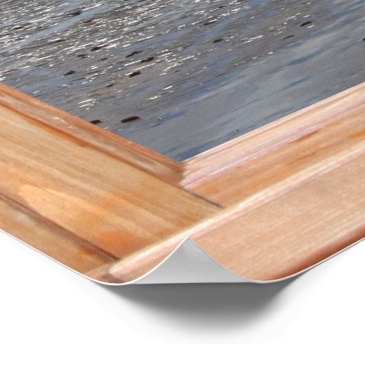 Uitzicht van de eiland en de Oceaan van een Venste Poster (Hoek)