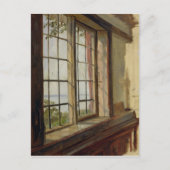 Uitzicht van de Elbe door een raam, 1838 Briefkaart (Voorkant)