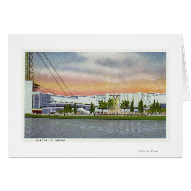 Uitzicht van de Electrical Group, 1934 World's (Voorkant Horizontaal)